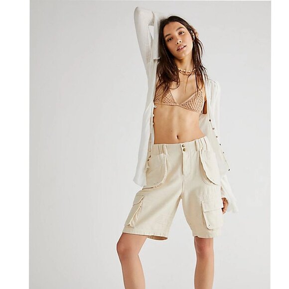 Free People Caymen Cargo Shorts XS